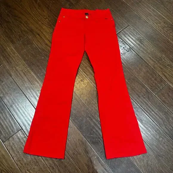 Southpole Red Denim Jeans, Y2K Streetwear Core, Size 9